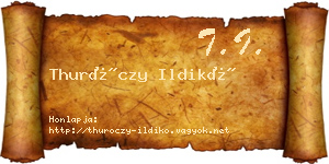 Thuróczy Ildikó névjegykártya